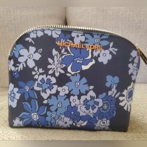 Brand New Michael Kors Blue and Black makeup bag